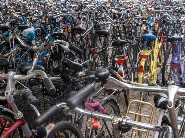 istock Bicycle parking in Groningen, Netherlands 1165761409