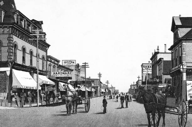 istock Rosser Avenue in Brandon, Manitoba, Canada - 19th Century 1165763729