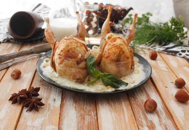 istock quail in milk and mustard sauce 1165767932