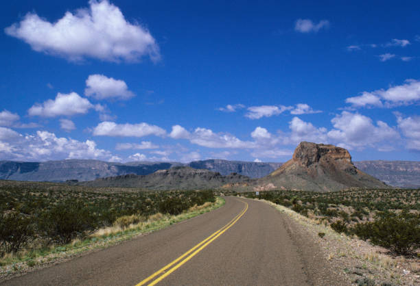 1984 Big Bend NP - Park Road Passes Cerro Castolon