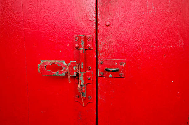 istock Chinese temple doors,Trang, Thailand 1165773257