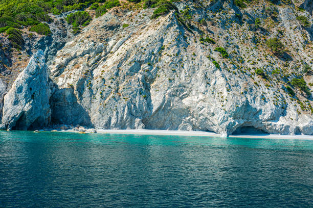 Boat trip to the Lalaria Beach, Skiathos Island, Greece
