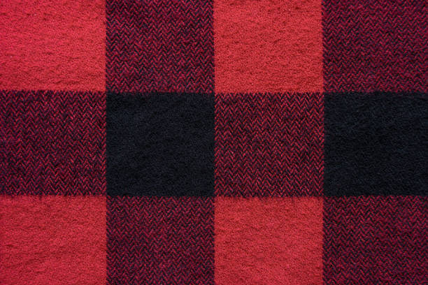 istock Black and Red Fabric in a Cage 1165776228