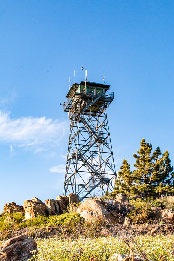 Watchtower on a mountain in southern California
