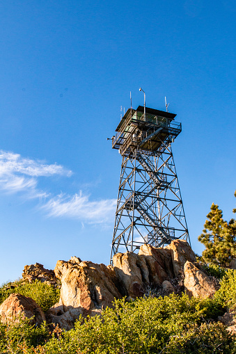 Watchtower on a mountain in southern California