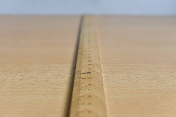 istock Old wooden ruler on the table 1165779085