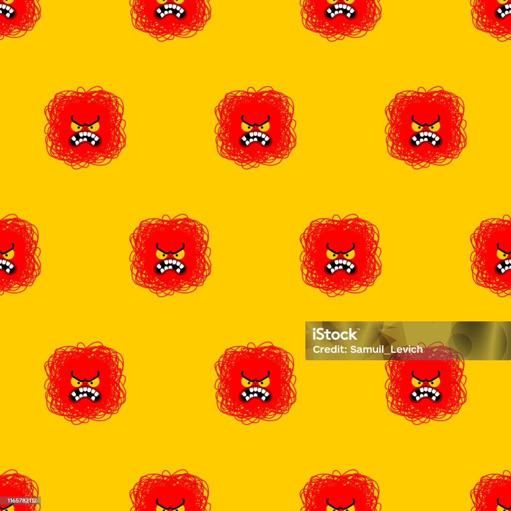 Angsty Patterns Anger Red Pattern Seamless Evil Background Vector Texture Stock ...