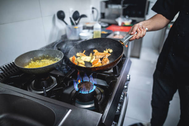 istock Professional chef cooking for his restaurant 1165782126