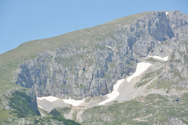 istock Snow in high mountains in early summer 1165787976