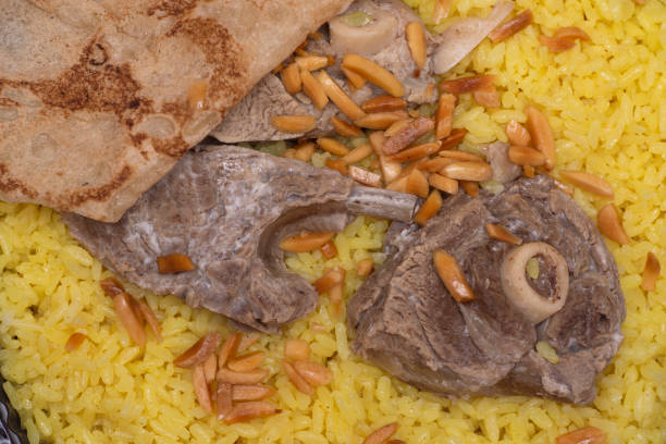 istock Mansaf, Jordanian national dish close up shot 1165795276