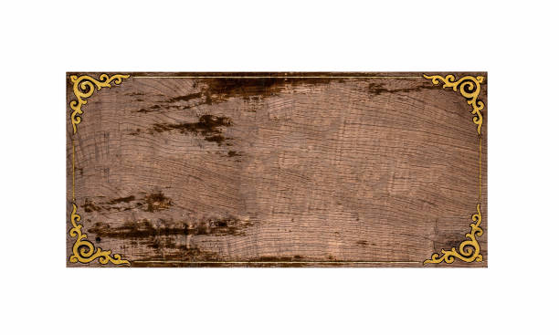 istock wooden sign   frame isolated on white with clipping path 1165800253