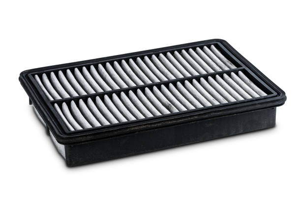 istock dirty air filter for car, automotive spare part in plastic case 1165806877