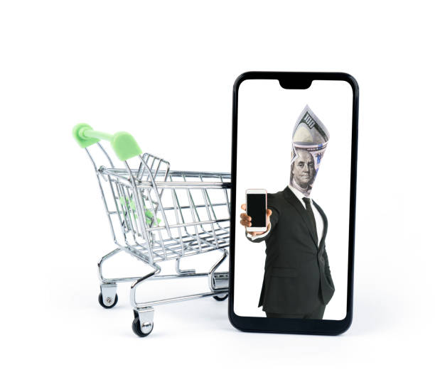 istock Dollar businessman online shopping 1165813479