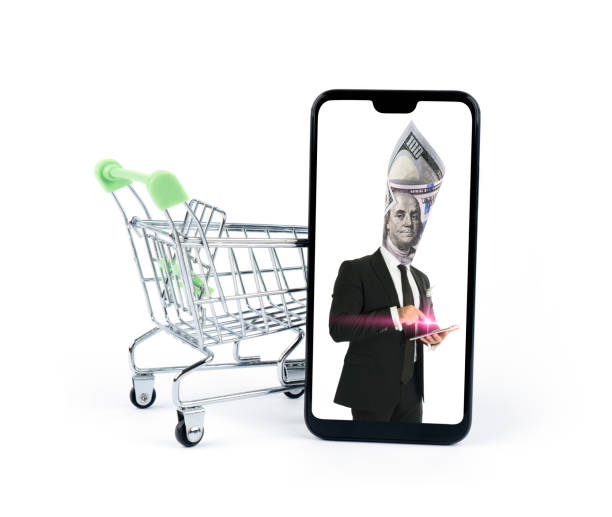 istock Dollar businessman online shopping 1165813950