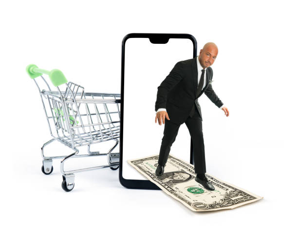 istock Dollar businessman online shopping 1165813994