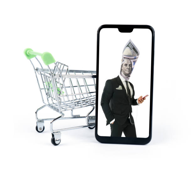 istock Dollar businessman online shopping 1165814016