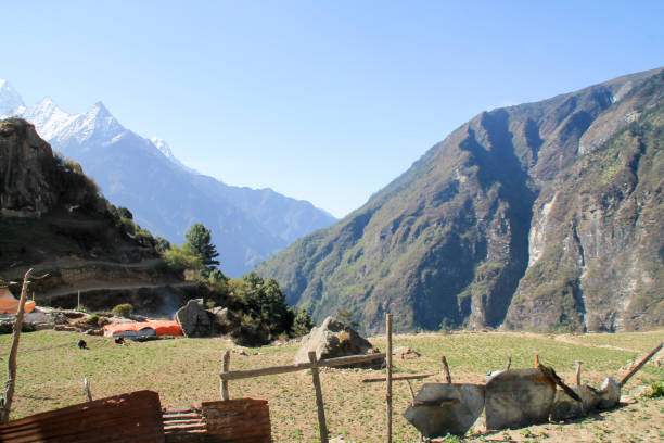 istock Shot from the Everest Basecamp trail at Namche Bazaar in Nepal 1165824196