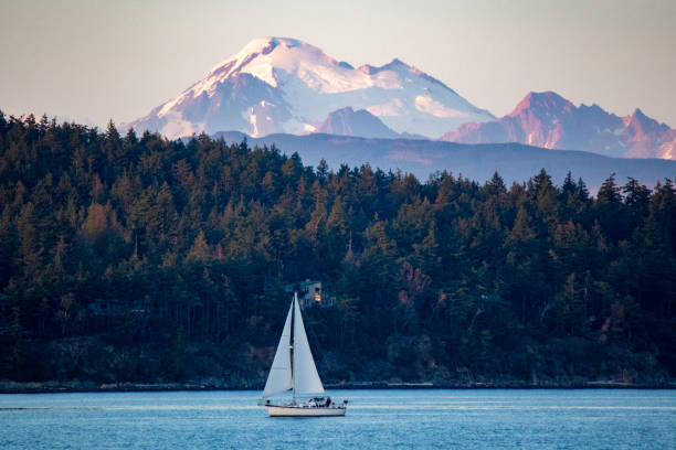 istock Mt. Baker and a Sailboat 1165830526