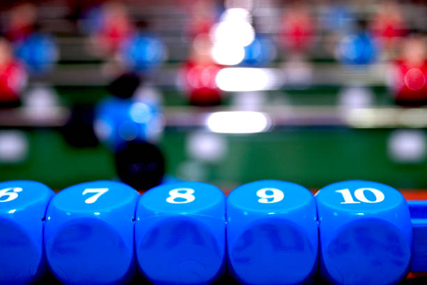istock Arcade table soccer with tools for playing for office and home games. 1165831946