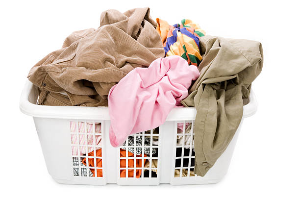 istock laundry basket and dirty clothing 116583247