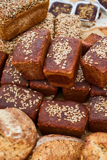 istock Fresh tasty fragrant handmade bread close-up. Homemade baking 1165832855