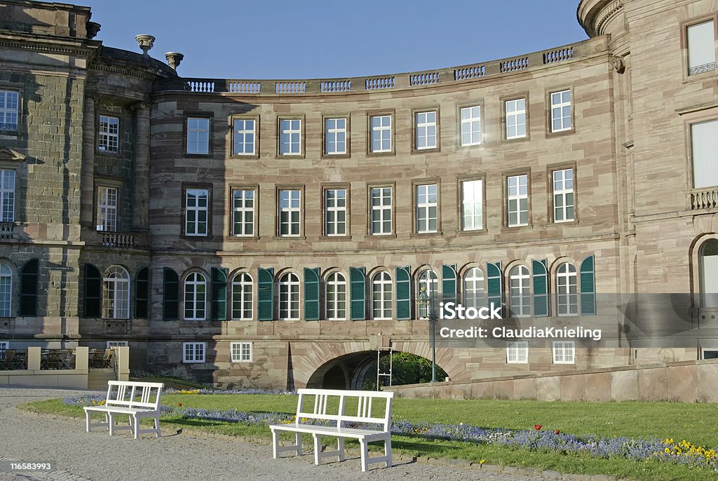 Schloss Wilhelmshöhe, Bergpark, Kassel "Schloss Wilhelmshöhe" is a castle standing in the "Bergpark Wilhelmshöhe" in Kassel, Hesse, Germany. The "Bergpark Wilhelmshöhe" is the biggest and most beautiful park on a hill in Europe. The park was created in commission of several landgraves through several centuries. Today is a big exhibition of art located in "Schloss Wilhelmshöhe". Schloss Wilhelmshöhe is located in the largest and most beautiful mountain park in Europe, in the Bergpark Wilhelmshöhe in Kassel. The entire park was designed by several kings, landgraves and electors over several centuries. Today, Wilhlemshöhe Castle houses a large art collection. Arch - Architectural Feature Stock Photo