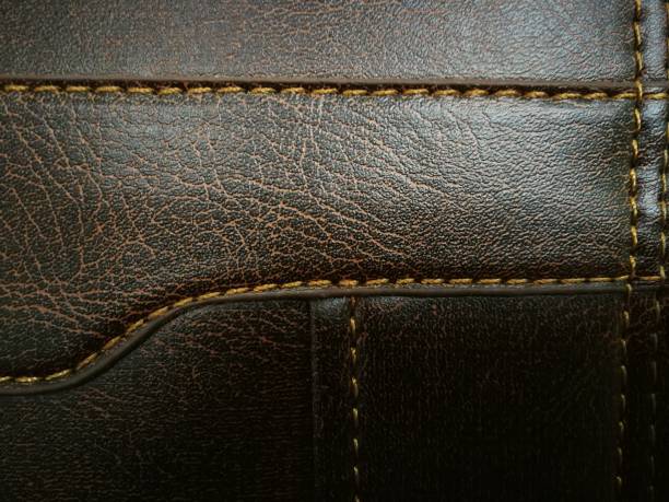 istock The pattern on the leather bag is beautifully sewn. 1165840219
