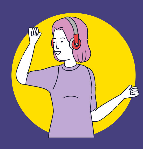 istock happy girl with headphones entertainment technology 1165851429