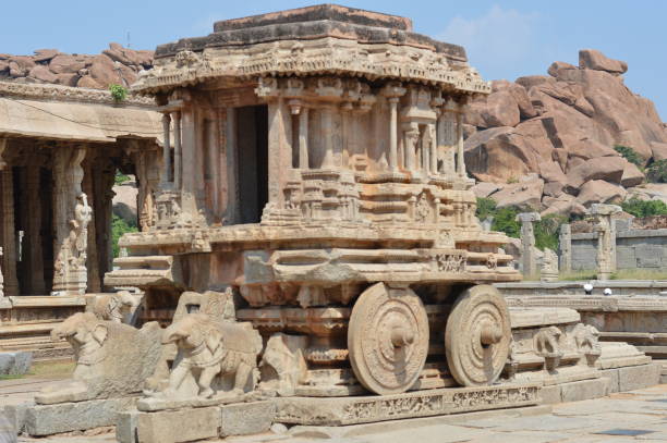 istock Stone chariot at Vittala temple, Hampi, Karnataka, India 1165855147