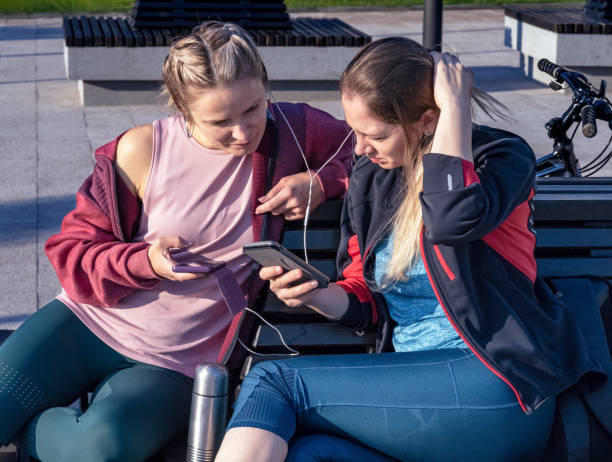 istock Girls rest after a bike ride. 1165862500