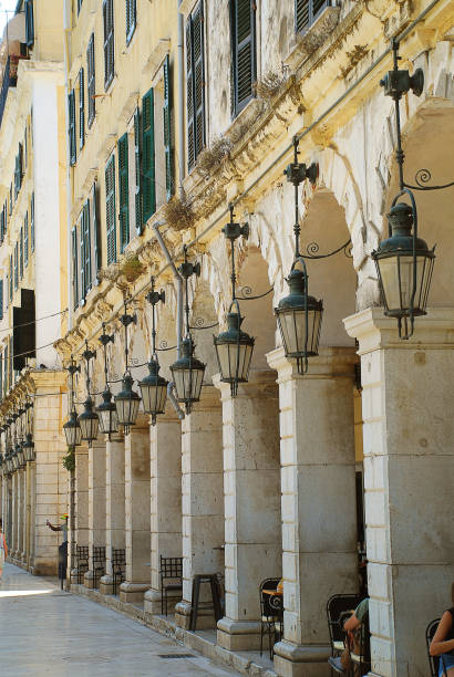 The Liston in Corfunearby Spianada Square, Corfu-City (Greece)