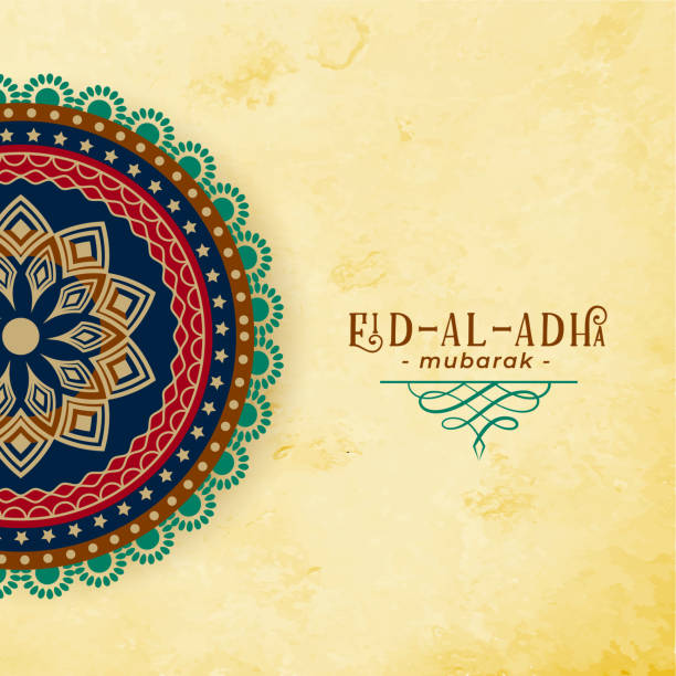арабский стиль шаблона eid al adha фон - eid al fitr stock illustrations