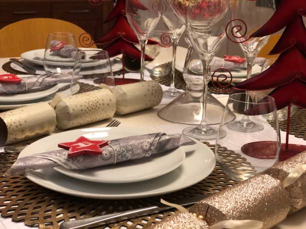 istock Table set in anticipation of Christmas 1165865840