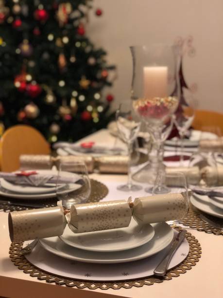 istock Table set in anticipation of Christmas 1165865915