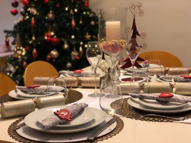 istock Table set in anticipation of Christmas 1165867015