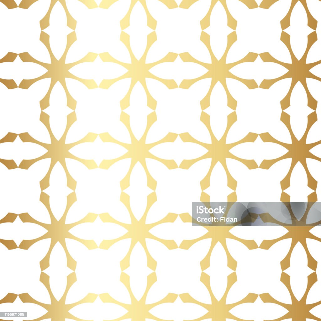 Gold Repeat Pattern Seamless Vector Golden Background 10 Eps Gold Repeat Pattern For Fabric ...