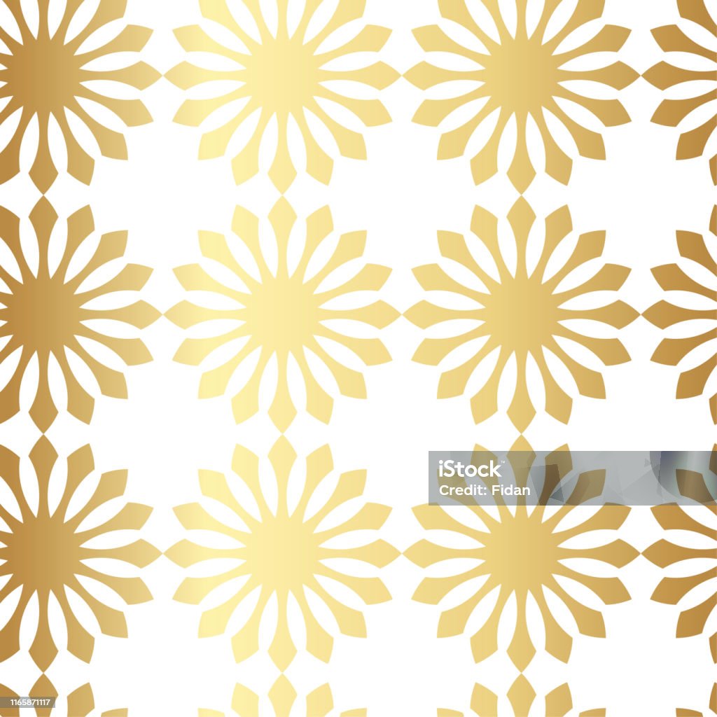 Gold Repeat Pattern Seamless Vector Golden Background 10 Eps Gold Repeat Pattern For Fabric ...