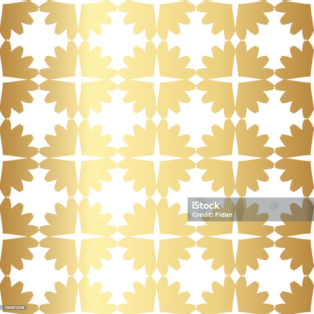 Gold Repeat Pattern Seamless Vector Golden Background 10 Eps Gold Repeat Pattern For Fabric ...