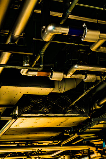 imagem da fábrica de tubulações do teto - 16620 - fotografias e filmes do acervo