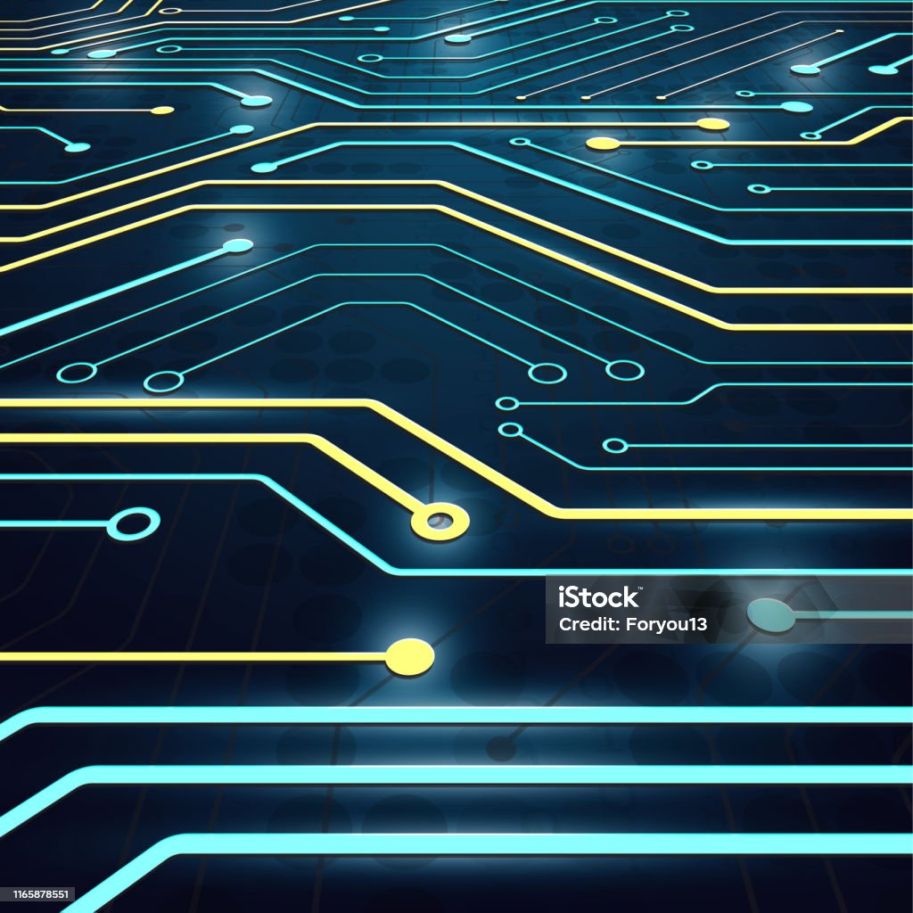 High Technology Graphics High Tech Technology Geometric Stock Illustration - Download Image Now ...