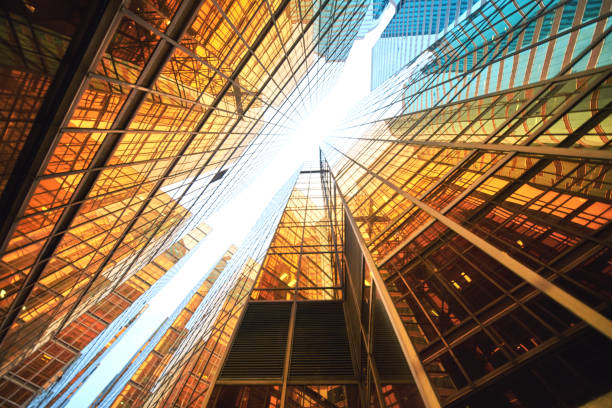istock Modern skyscrapers in business district 1165879524