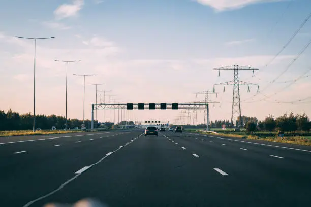 View of an netherlandish highway