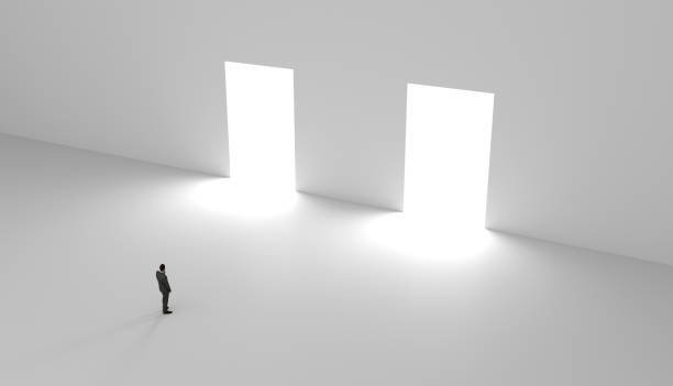istock Businessman having to make a decision 1165887501