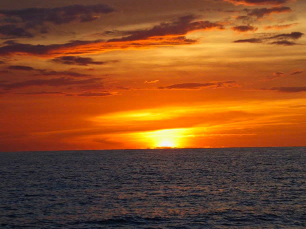 istock sunset over the beach at summer 1165888403