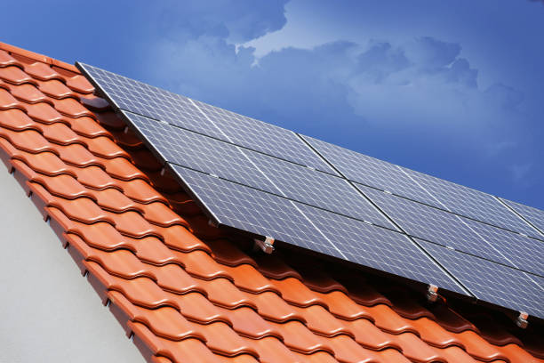 istock Roof with solar panels (photovoltaics) 1165890575