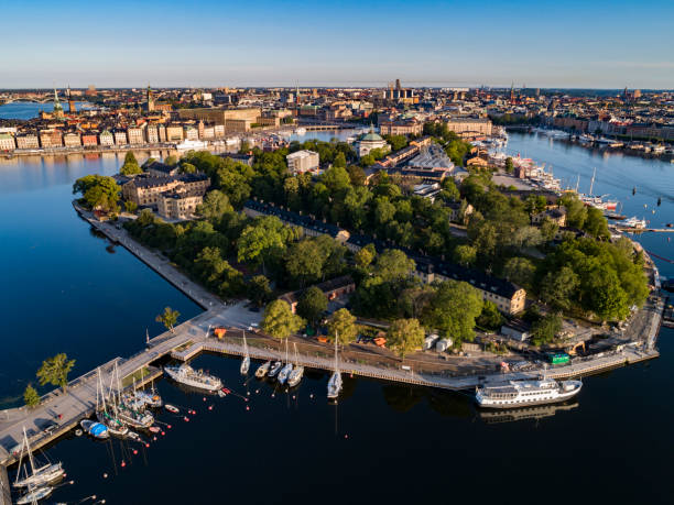 Aerial view of Skeppsholmen, Stockholm