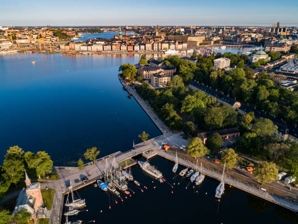 istock Aerial view over Stockholm 1165895225