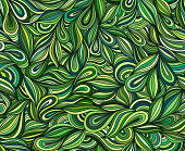 istock Green seamless doodle 1165898420