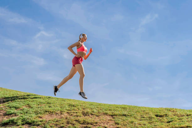 istock Lady in sport wear have run workout 1165905368