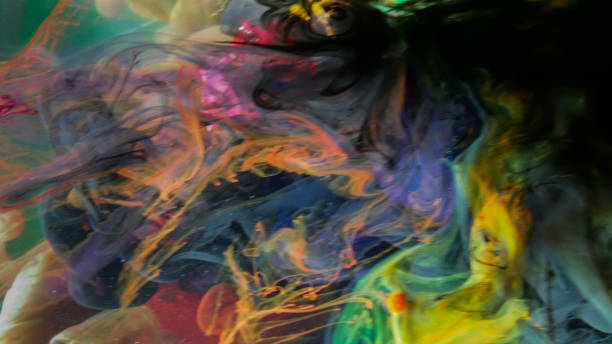 istock Interaction of colors in water 1165910695